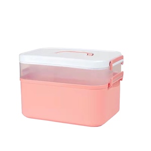 Gmume kotak peralatan PVC profesional, kapasitas besar persediaan kuku penyimpanan perhiasan cat kuku mesin fototerapi manikur ganda - Product Image 6
