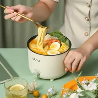 Wok électrique multifonction Portable Anti-brûlure marmite électrique Mini Pot bureau cuisson nouilles poêle
