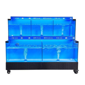 Hoogwaardige Milieuvriendelijke 2-laags Helder Glazen <span class=keywords><strong>Aquarium</strong></span> Aanpasbare Temperatuur Controle Zeevruchten Vitrinekast Voor Dineren - Product Image 3