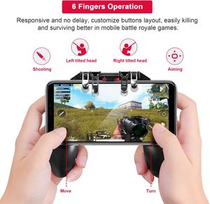 K66 สำหรับ PUBG Mobile L1R1 จอยสติ๊กเกมมือถือ สำหรับโทรศัพท์ IOS Android - Product Image 4