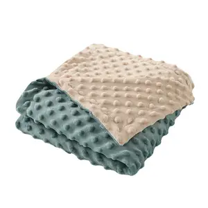New Style Toddler Bed Blanket double sided Customized fleece soft warm Baby Dots Blanket suitable for winter