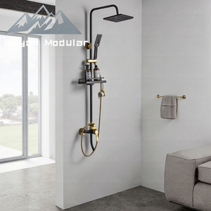 Columna de ducha moderna Wayon con estante integrado para artículos de tocador Accesorio de baño práctico y elegante - Product Image 3