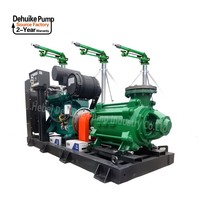 Pompe Diesel Multicellulaire Dehuike 6 Pouces 70 CV pour Alimentation en Eau Urbaine, Contrôle des Inondations et Drainage, et Alimentation de Chaudière