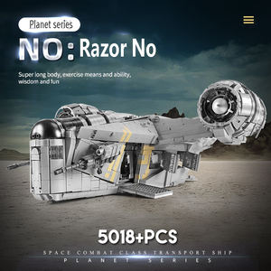 Bebricks 21023 Kits de Modelo de la Nave Espacial Razor Crest de <span class=keywords><strong>Star</strong></span> Wars, Bloques de Construcción de la Aeronave UCS Starship - Product Image 5