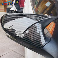 Noir brillant ABS Carbone Look M Style Voiture Côté Porte Rétroviseur Couvre Capuchons pour Hyundai I35 Elantra Avante MD UD JK 2011-2015