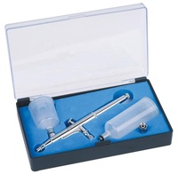 Kit aérographe double action BT-131 en cuivre, très populaire, pour débutants, écologique, avec grand godet à gravité, compatible tatouage