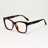 Kacamata Wanita Cat Eye TR90 Anti-Blue Light Bingkai Optik Desain Warna-warni Fashion Terbaru 2024