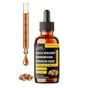 Gotas Líquidas de Nuez Negra 15 en 1 con Ajenjo, Semilla de Calabaza, Orégano, Ajo, Guanábana, Berberina, Shilajit, Canela de Ceilán y Cúrcuma - Product Image 1