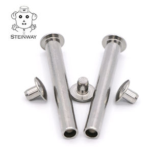 Fabricants chinois de rivets semi-tubulaires à double capuchon, rivets tubulaires à tête plate, rivets mâles-femelles en acier inoxydable - Product Image 1