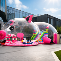 Aire de jeux gonflable transparente sur mesure pour enfants, dôme gonflable transparent avec fosse à balles pour événements et parcs d'attractions