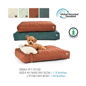 Petstar-cojín de cama para mascotas, tela ecológica de lujo, 100% reciclable, con almohada - Product Image 6