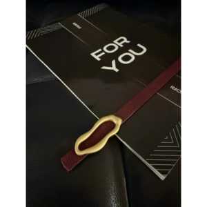 เข็มขัดผู้หญิงดีไซน์อิตาลี สายบาง หัวเข็มขัดโลหะผสมโพลีเอสเตอร์ เครื่องประดับแฟชั่น - Product Image 3