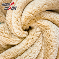 Kingcason – Fourrure de lapin brodée unie personnalisable, certifiée OEKO-TEX, pour vêtements et couvertures