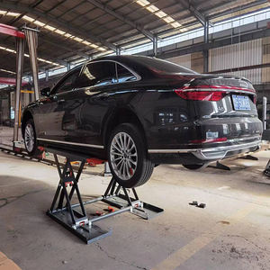 Gunting bergerak mesin angkat garasi mobil pengangkat kerekan listrik penggunaan toko otomatis seluler - Product Image 2