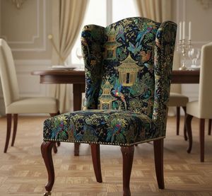 Tissu d'ameublement imprimé d'inspiration asiatique de haute qualité, vendu au mètre, à motifs culturels décoratifs - Product Image 5
