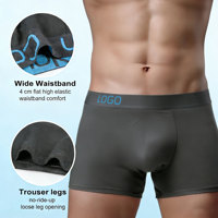 Precio de Venta al por Mayor, Paquete Personalizado de Docena (12 Piezas) de Bóxers de Bambú y Seda de Leche para Hombre, en Tallas y Colores Variados, Calzoncillos de Alta Calidad