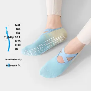 Phụ Nữ Của Người Lớn Trong Nhà Khiêu Vũ Pilates Sàn Vớ Yoga Tập Thể Dục Non-Slip Thể Thao Crew Dệt Kim Kỹ Thuật Bán Buôn Cho Mùa Xuân Mùa Hè - Product Image 3