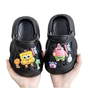 Sandales d'intérieur super élastiques antidérapantes en EVA pour garçons et filles, pantoufles parent-enfant à bout fermé - Product Image 5