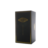 Boîte d'emballage en papier de spiritueux de luxe personnalisée pour bouteille en verre de spiritueux vodka whisky boîte d'emballage cadeau