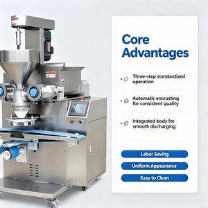 Machine de remplissage et d'enrobage entièrement automatique pour tamales, biscuits et gâteaux de lune, de bonne qualité - Product Image 5