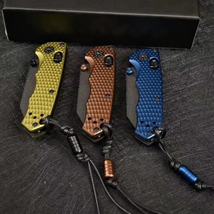 BM immunity 290BK การอยู่รอด EDC มีดพับได้ใบมีด M4บินอลูมิเนียมอัลลอยด์ที่จับการตั้งแคมป์กลางแจ้งอุตสาหกรรม DIY - Product Image 3