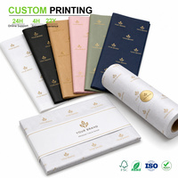Feuilles de papier de soie imprimées sur mesure, gamme de couleurs, papier de soie pour emballage de boîtes cadeaux et marquage de magasins de détail