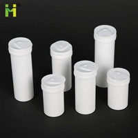 Boş Efervesan Tablet Tüpleri 48mm 68mm 90mm Plastik pp Kalsiyum C Vitamini Efervesan Şişeleri Nem Alıcı Kapaklı