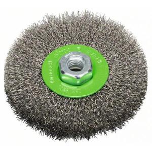 BOSCH - 2608622107 Rueda de alambre prensado Ø 115mm, acero inox-EAN 3165140631877 ABRASIVOS RUEDAS DE MOLETEADO, CEPILLOS Y CAPOS - Product Image 1