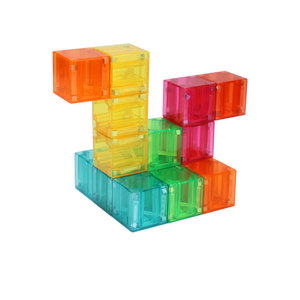 Blocs de construction géométriques magnétiques pour tout-petits, jouets sensoriels Montessori pour enfants, cadeaux pour filles et garçons de 1 à 3, 4, <span class=keywords><strong>5</strong></span>, 6 <span class=keywords><strong>ans</strong></span> - Product Image 6