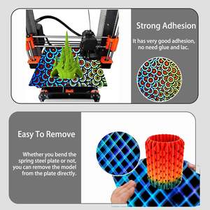 Impresora 3D YouQi 241x253,8mm H1H Placa de construcción Hoja flexible de doble cara Cama de impresión extraíble para <span class=keywords><strong>Prusa</strong></span> I3 <span class=keywords><strong>MK3S</strong></span> - Product Image 2