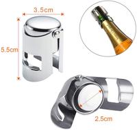 Bouchon de bouteille de champagne anti-fuite en acier inoxydable 304 avec logo personnalisé