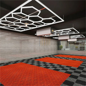 Luz LED de techo hexagonal colgante DIY automática para uso en talleres y salas de trabajo de belleza - Product Image 6
