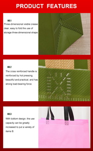 Bolsa de Transporte Reutilizable, Ecológica y Reciclable, Fabricada con Material No Tejido, para Promoción en Comercios y Supermercados, OEM ODM - Product Image 6