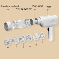 Machine à pâtes intelligente portative rechargeable USB à succès avec 6 moules, facile à utiliser, outils à pâtes automatiques pour la maison, machine à nouilles