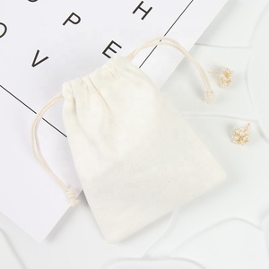 Sac à bijoux portable et réutilisable MOJIU en velours et toile avec cordon de serrage pour cadeaux et présentation - Product Image 1
