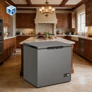 Congélateurs coffres horizontaux de haute qualité, disponibles en <span class=keywords><strong>100L</strong></span>, 150L, 200L, prix usine, OEM/ODM disponibles, pour usage domestique. - Product Image 1