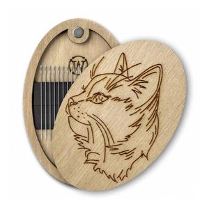 2026 New Arrival Modern Classical Style <b>Sewing</b> <b>Set</b> Gift Handy Oval Wood Box for Thread & Needle Storage - Product Image 2