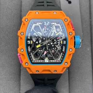 Luxury Mens Automatic Skeleton WatchCarbon Fiber CaseSilicone Strap ButterflyStyle Movement SportBusiness Style - Product Image 5