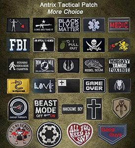 Antrix 2 miếng vá SWAT chiến thuật s.w.a.a.t biểu tượng thêu vũ khí đặc biệt huy hiệu người hâm mộ chống dại dây nịt thú cưng tự làm - Product Image 3