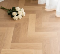 Parquet en chêne européen Chevron SPC, aspect bois dur, revêtement de sol vinyle SPC, parquet clic SPC chevrons