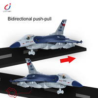 Uçak Diecast modu oyuncak alaşım F16 geri çekin askeri savaş uçağı Model uçak ile ışık ve müzik