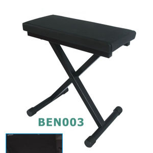 Erhöhter schwarzer Metall-Klavierst änder mit extra dicker Messingkissen-Musiktastatur-Klavier bank - Product Image 2