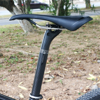 TOSEEK Tube de tige de selle de vélo à déport de 20 mm 27.2 30.8 31.6 mm en carbone 350 400 mm Endurance Geometry Superlight Racing