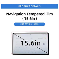 Navigasi mobil Film pelindung layar sentuh pelindung layar kaca antigores untuk segel BYD