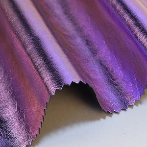 PFAS FREE Iridescent <strong>PU</strong> Metallic Imitation Holographic <strong>Leather</strong> Fabric Customized Color Dress Skirts Garments Gloves Accessories - Product Image 1