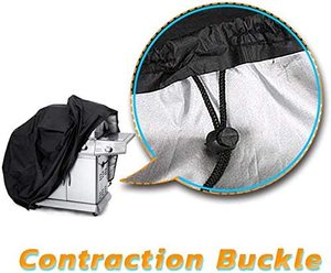 WOQI Custom Heavy Duty Waterproof UV Fire Pit &amp; <strong>BBQ</strong> Grill Cover Essential Outdoor <strong>Camping</strong> &amp; Hiking Product - Product Image 3