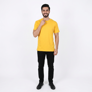 T-shirts pour hommes de haute qualité à prix avantageux, couleur jaune, de qualité supérieure - Product Image 1