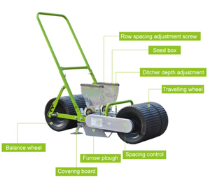 Sembradora manual de hortalizas para zanahorias y ajo, de 1 a 6 hileras, maquinaria agrícola - Product Image 2