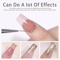 Vernis à ongles gel ombré dégradé, effet pudding, paillettes scintillantes, style japonais, pour manucure, sans HEMA ni TPO, vente en gros professionnelle