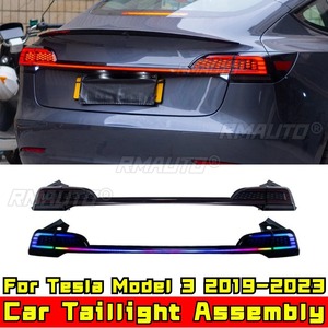 For Tesla <b>Model</b> 3 2019-2023 LED Daytime Running Light Waterproof Fog Lamp Car Taillight Assembly Body <b>Kit</b> - Product Image 1